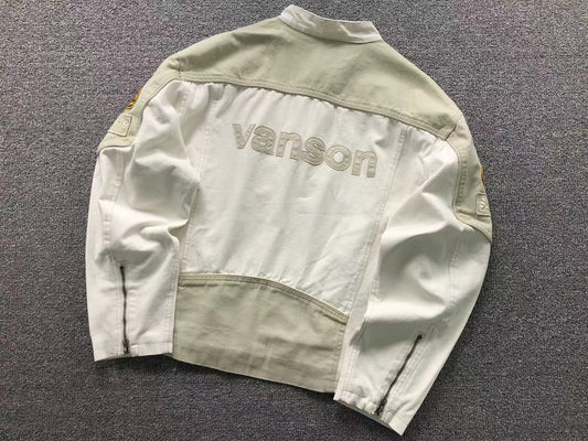 Supreme Vanson Leathers Cordura Cotton Jacket White