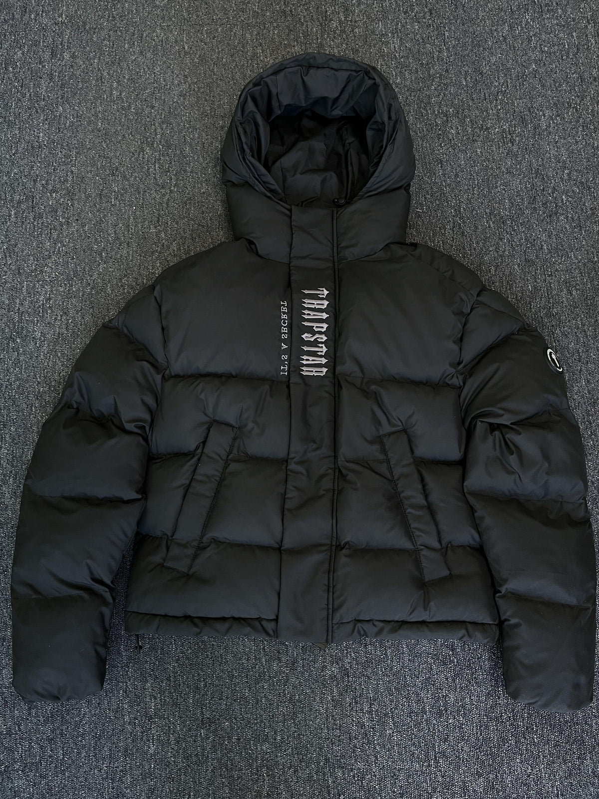 Trapstar Decoded Hooded 2.0 Puffer Jacket Black