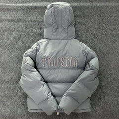 Trapstar Decoded Hooded 2.0 Puffer Jacket Grey