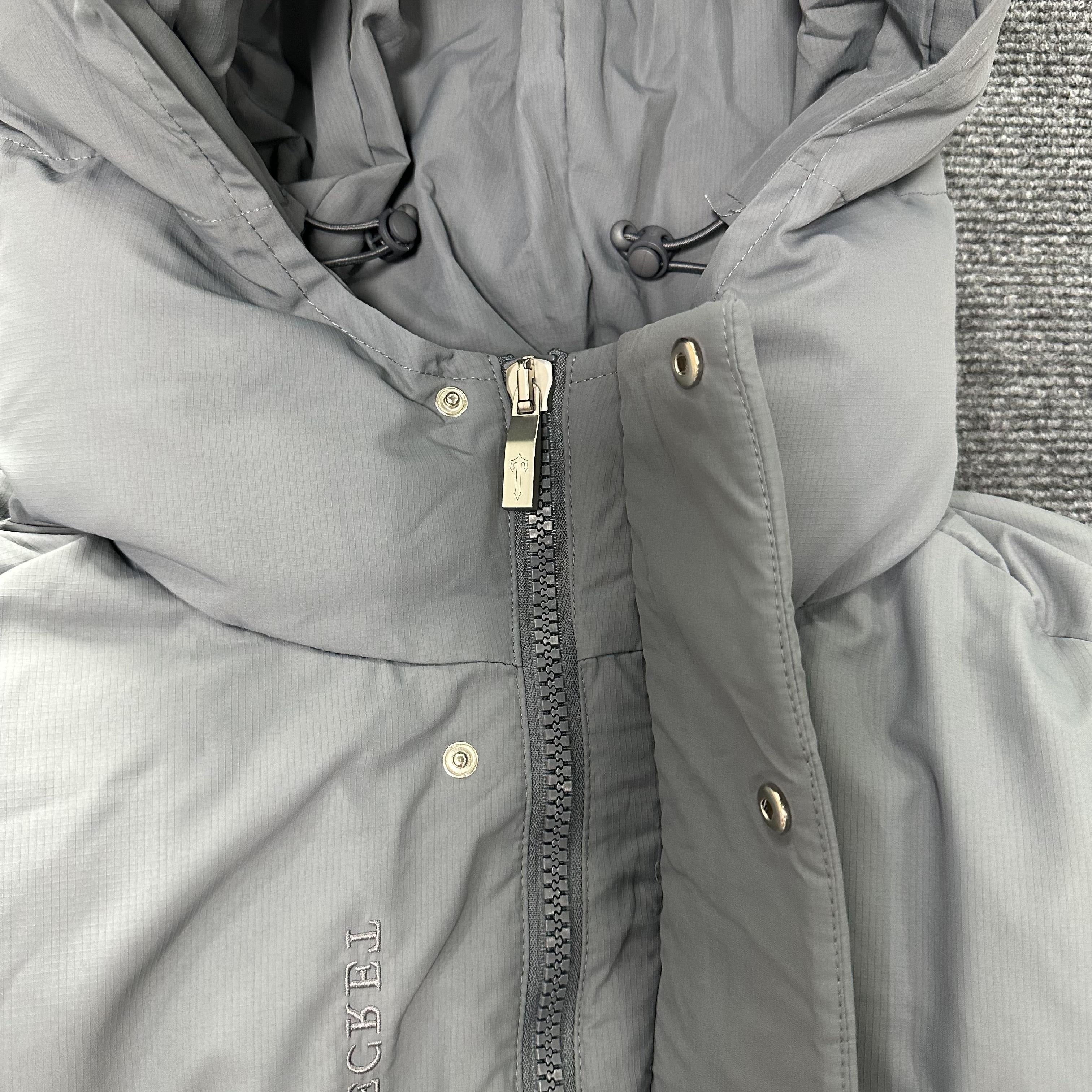 Trapstar Decoded Hooded 2.0 Puffer Jacket Grey