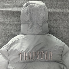Trapstar Decoded Hooded 2.0 Puffer Jacket Grey