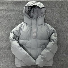 Trapstar Decoded Hooded 2.0 Puffer Jacket Grey