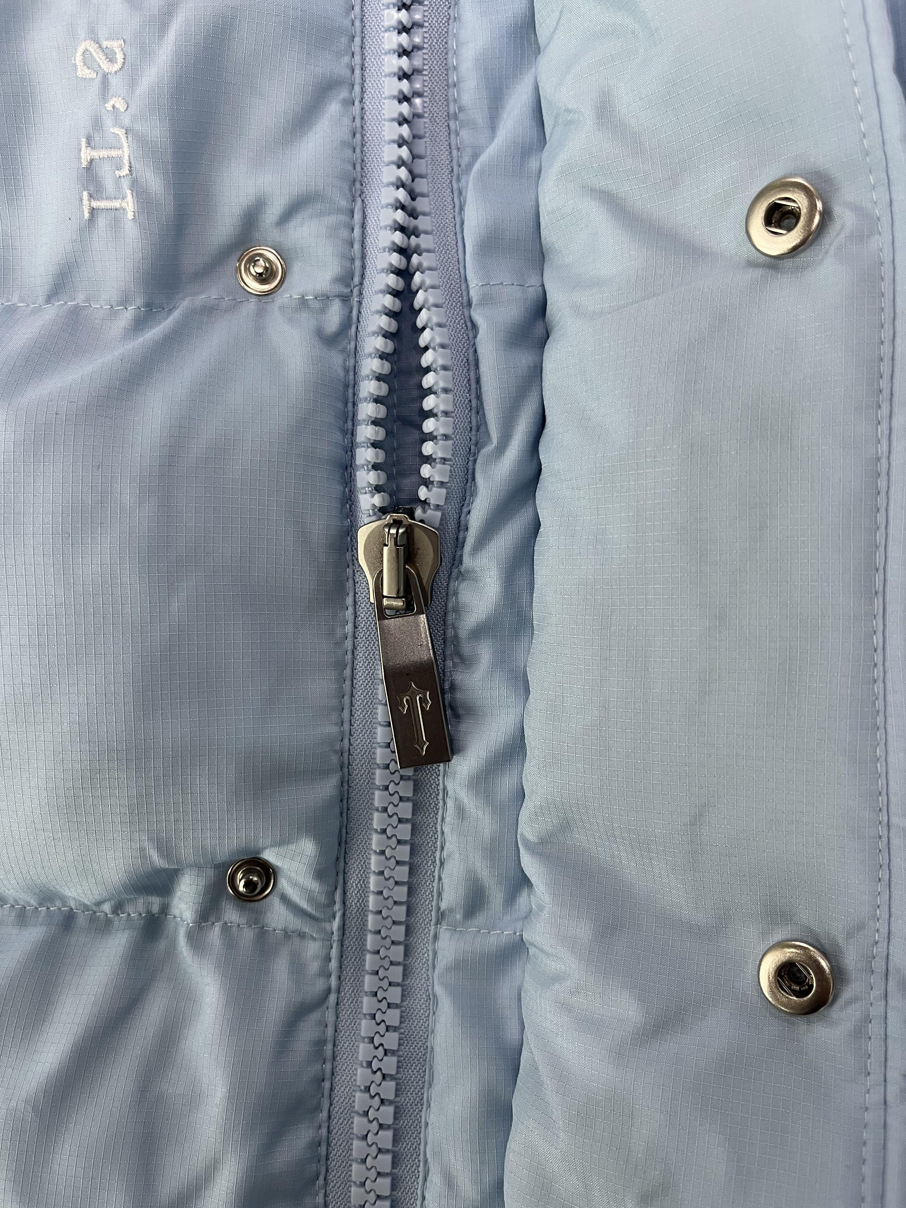 Trapstar Decoded Hooded 2.0 Puffer Jacket Ice Blue