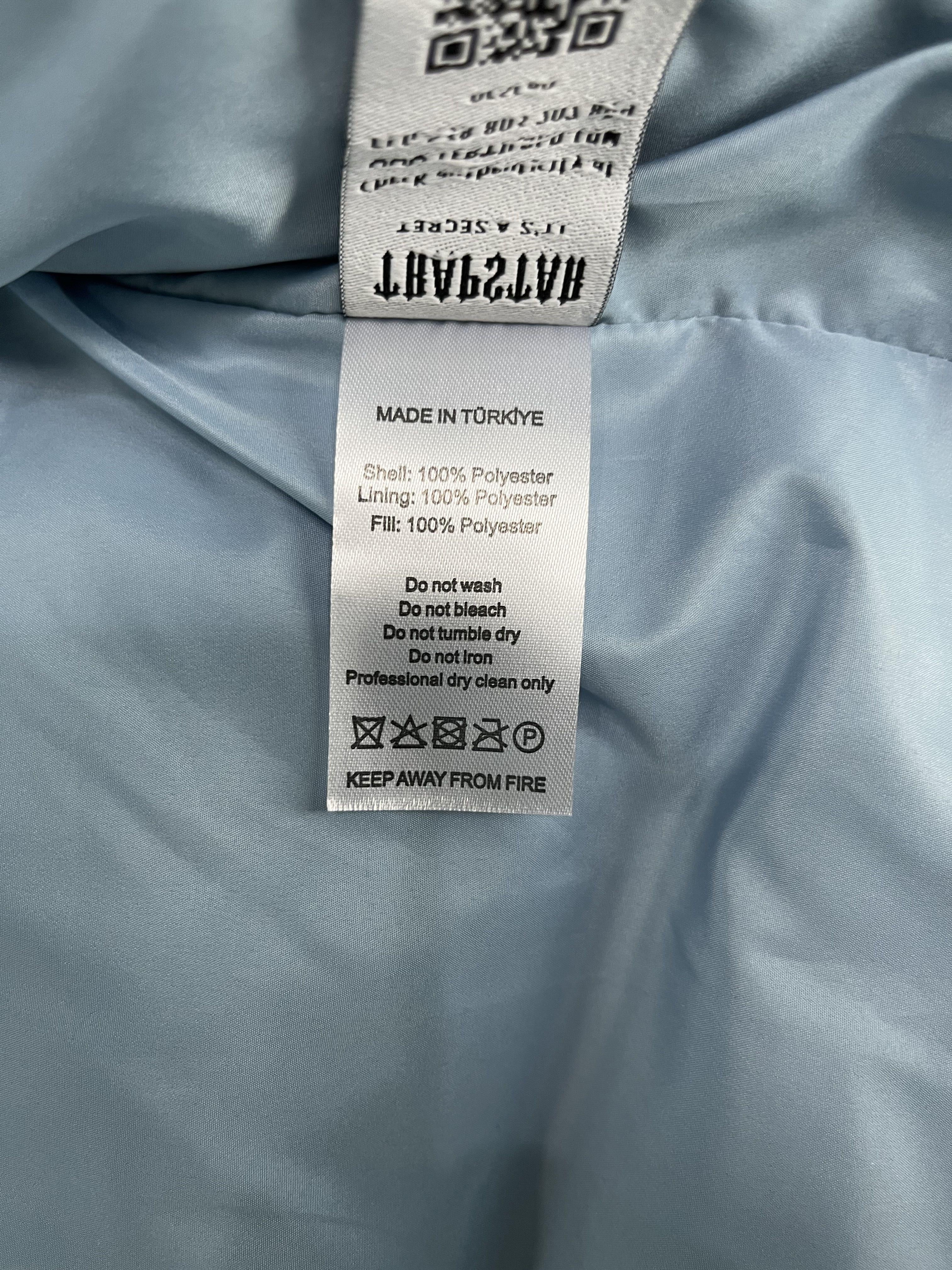 Trapstar Decoded Hooded 2.0 Puffer Jacket Ice Blue