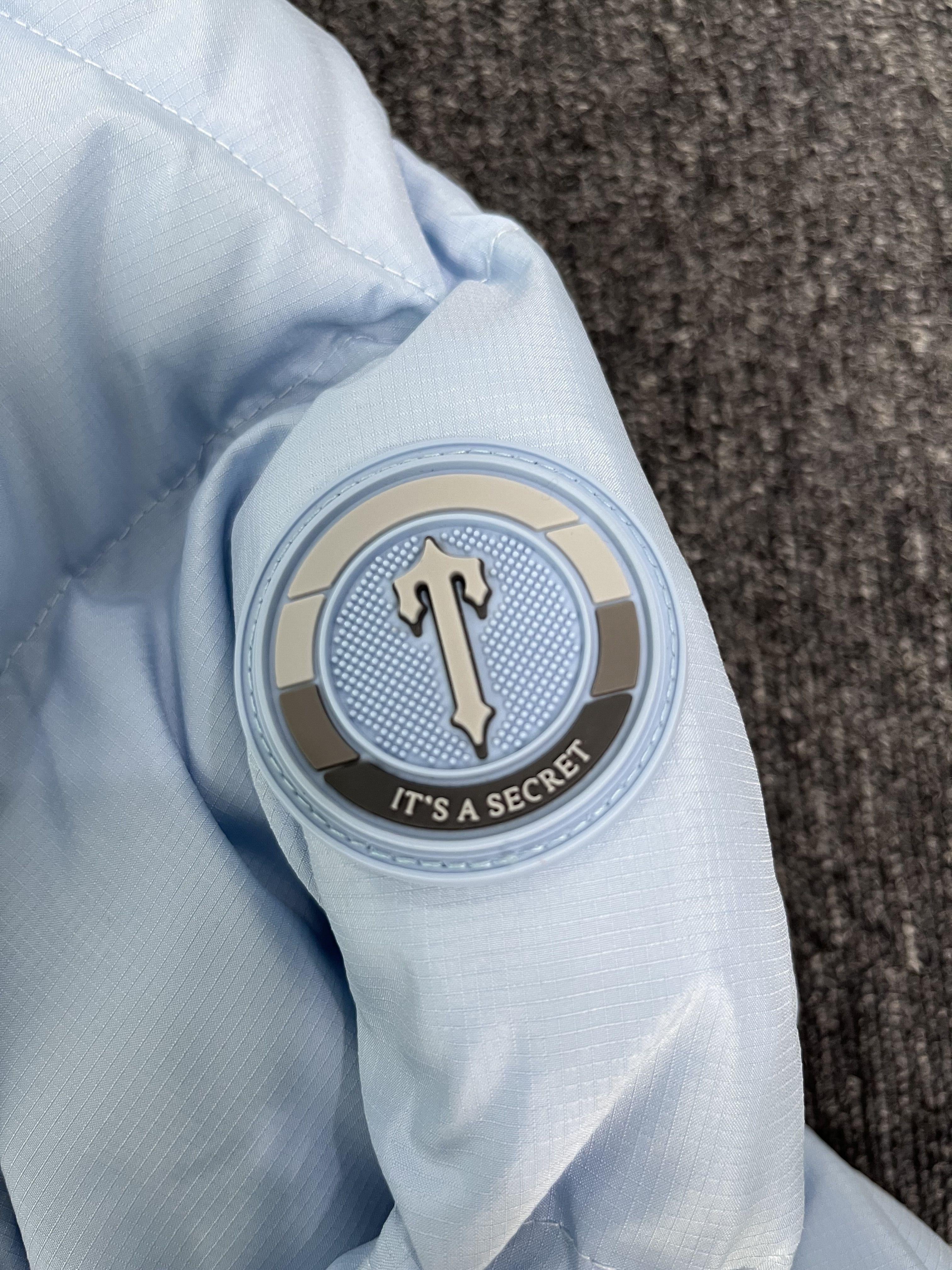 Trapstar Decoded Hooded 2.0 Puffer Jacket Ice Blue