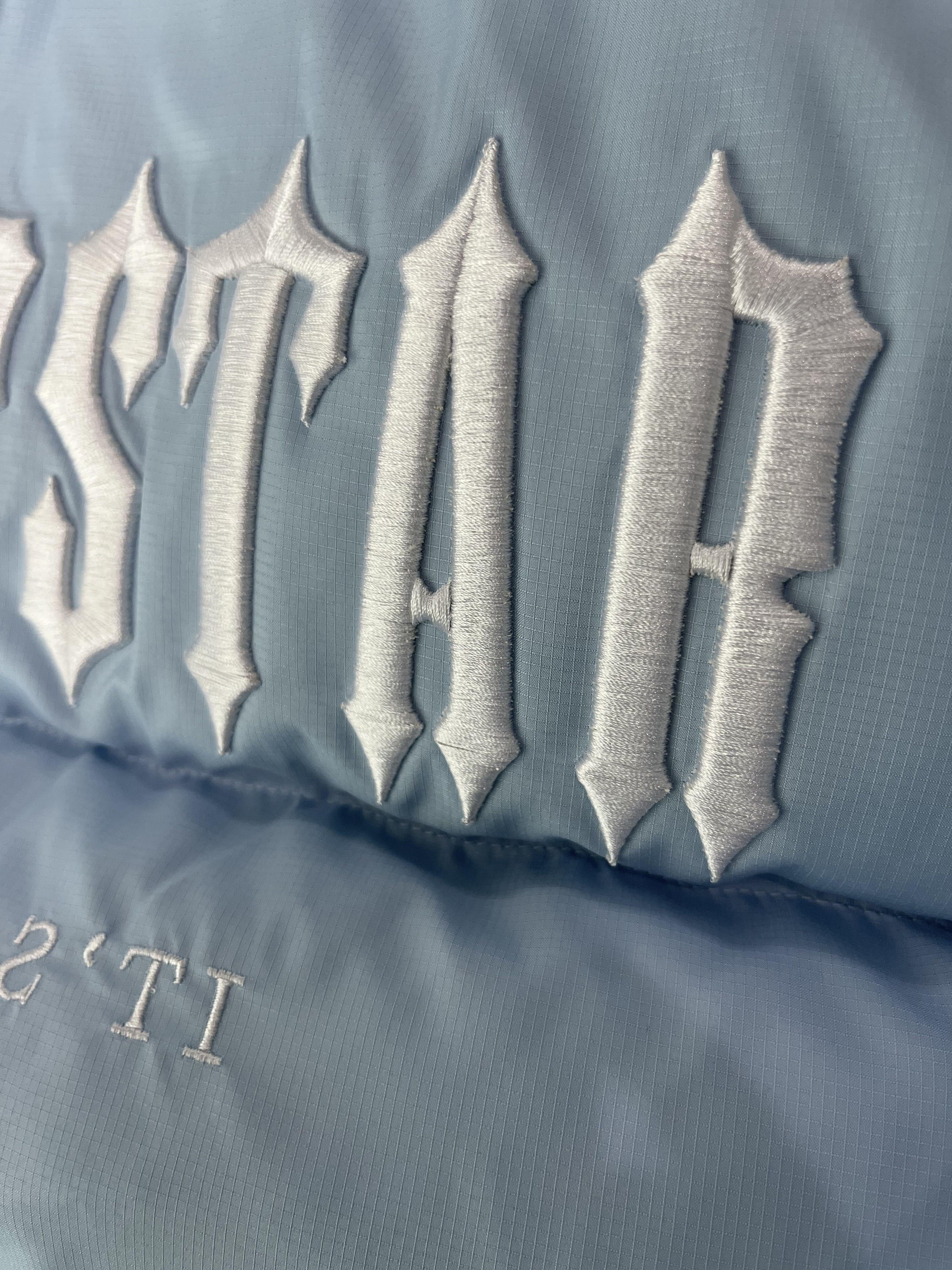 Trapstar Decoded Hooded 2.0 Puffer Jacket Ice Blue