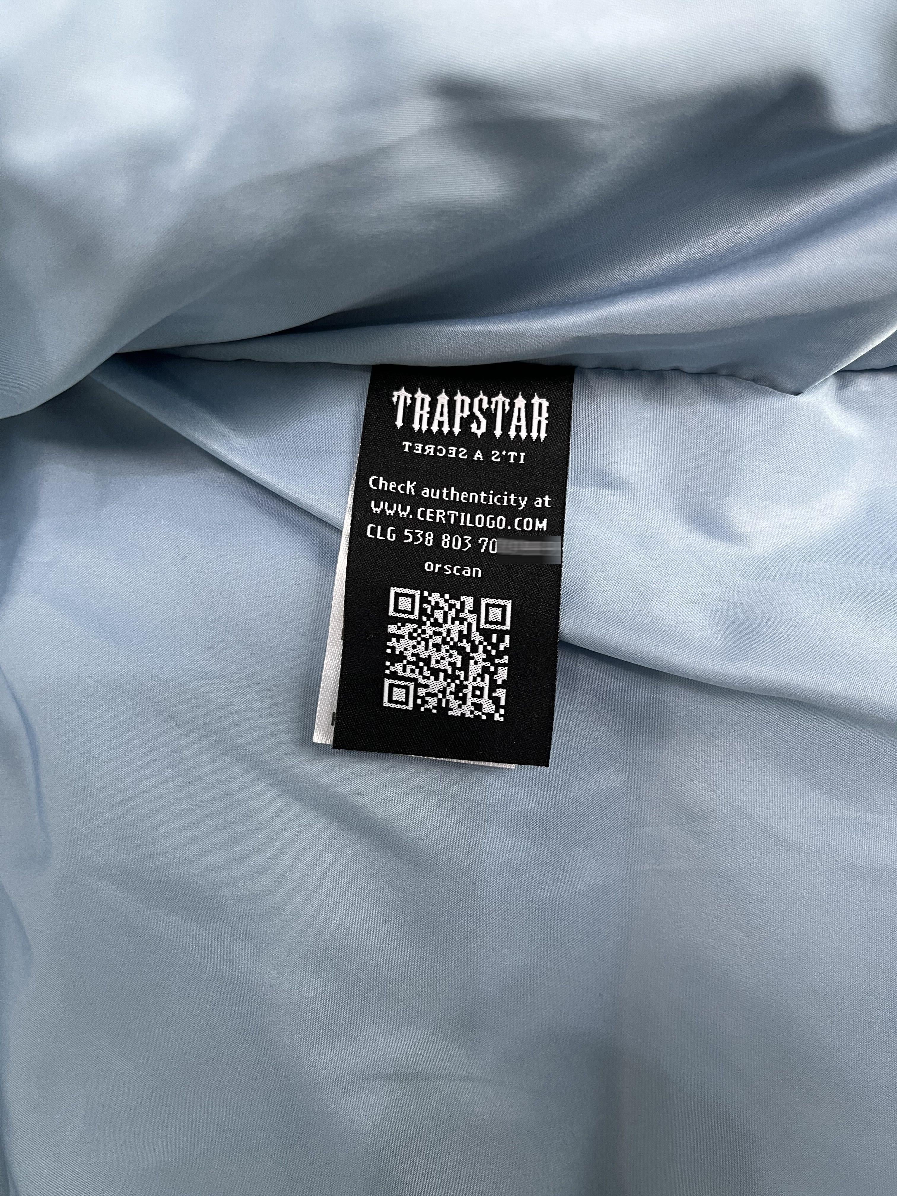Trapstar Decoded Hooded 2.0 Puffer Jacket Ice Blue
