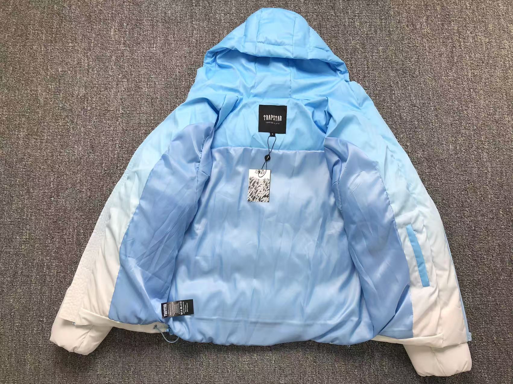 Trapstar Hyperdrive Technical Puffer Jacket Gradient Blue