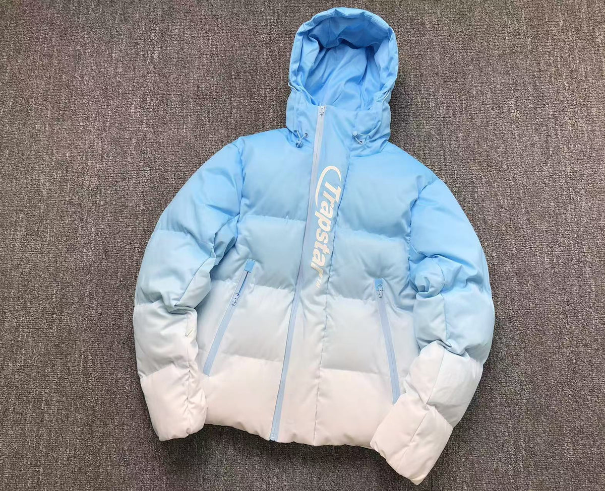 Trapstar Hyperdrive Technical Puffer Jacket Gradient Blue