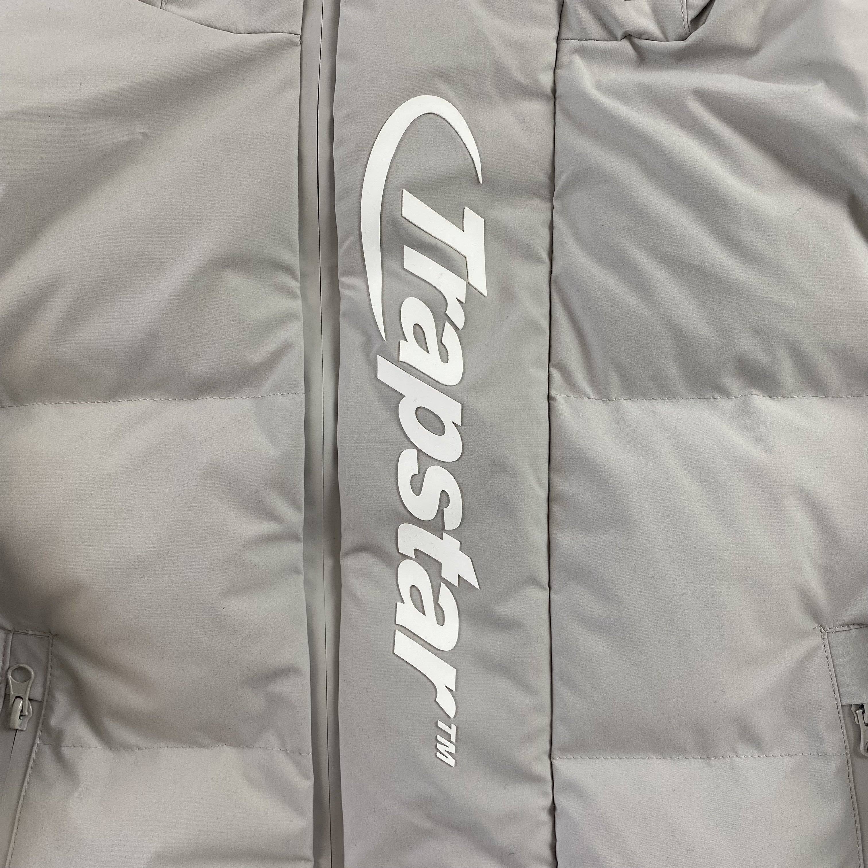 Trapstar Hyperdrive Technical Puffer Jacket Light Grey