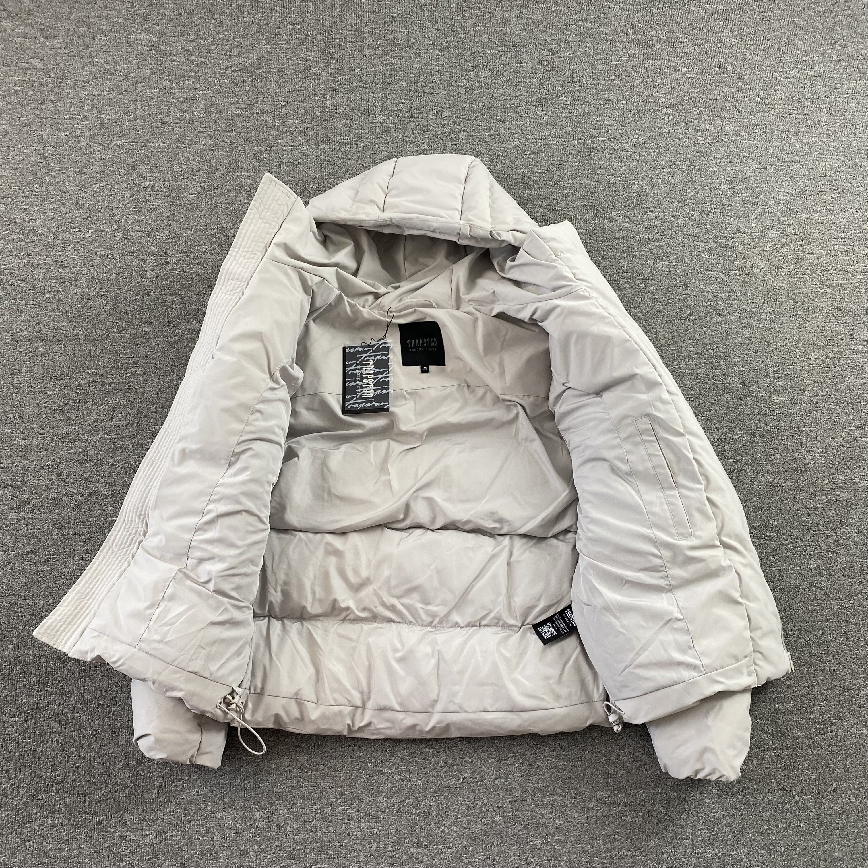 Trapstar Hyperdrive Technical Puffer Jacket Light Grey