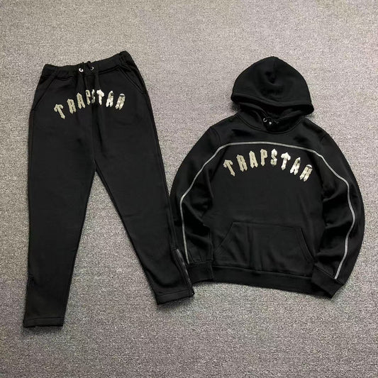 Trapstar Irongate Arch Chenille Tracksuit Black
