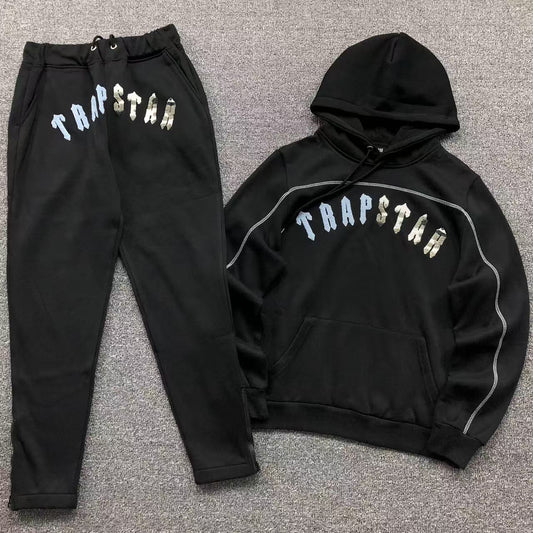 Trapstar Irongate Arch Chenille Tracksuit Black