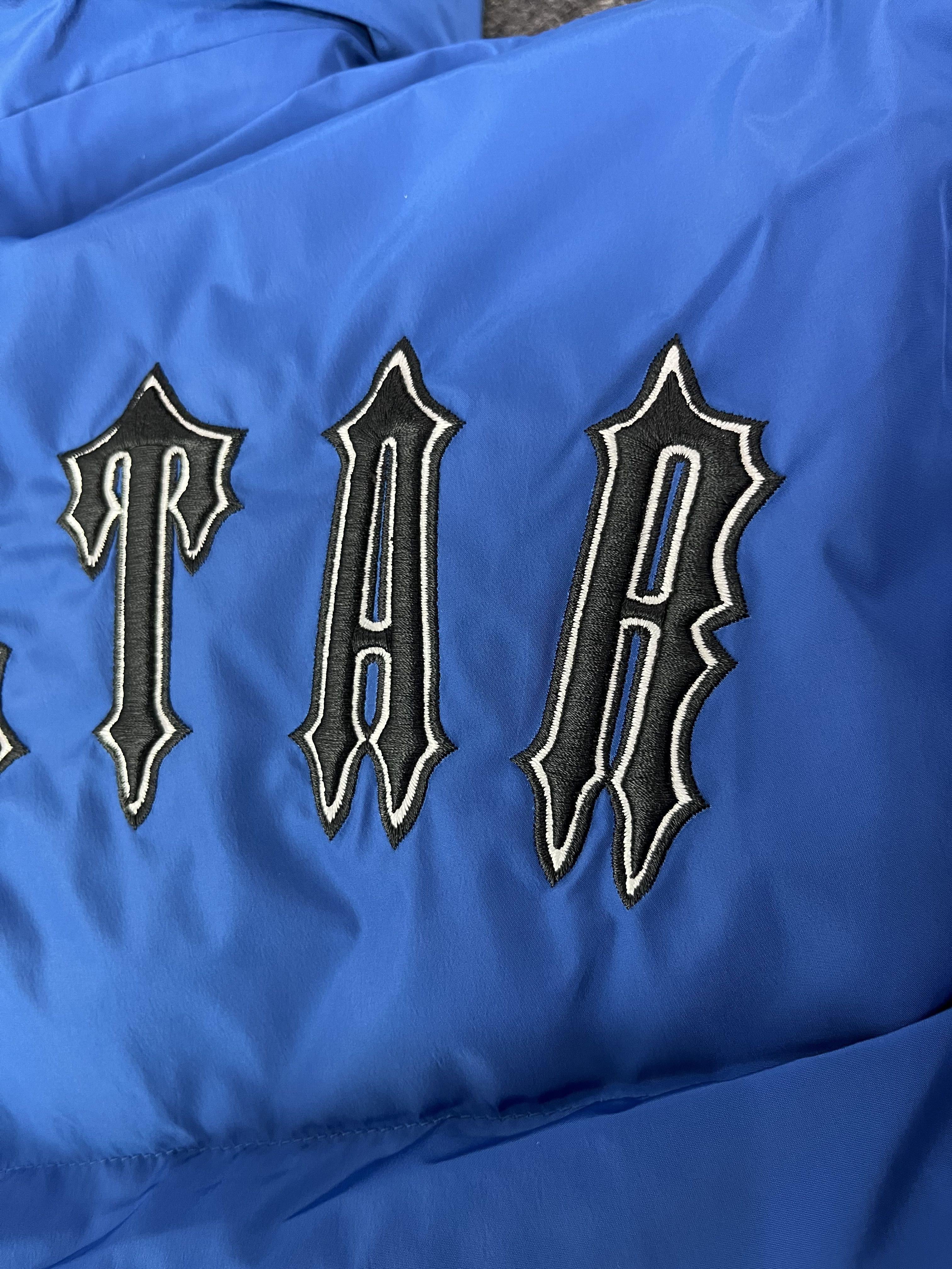 Trapstar Irongate Detachable Hooded Puffer Jacket Blue