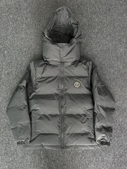 Trapstar Irongate Detachable Hooded Puffer Jacket Grey