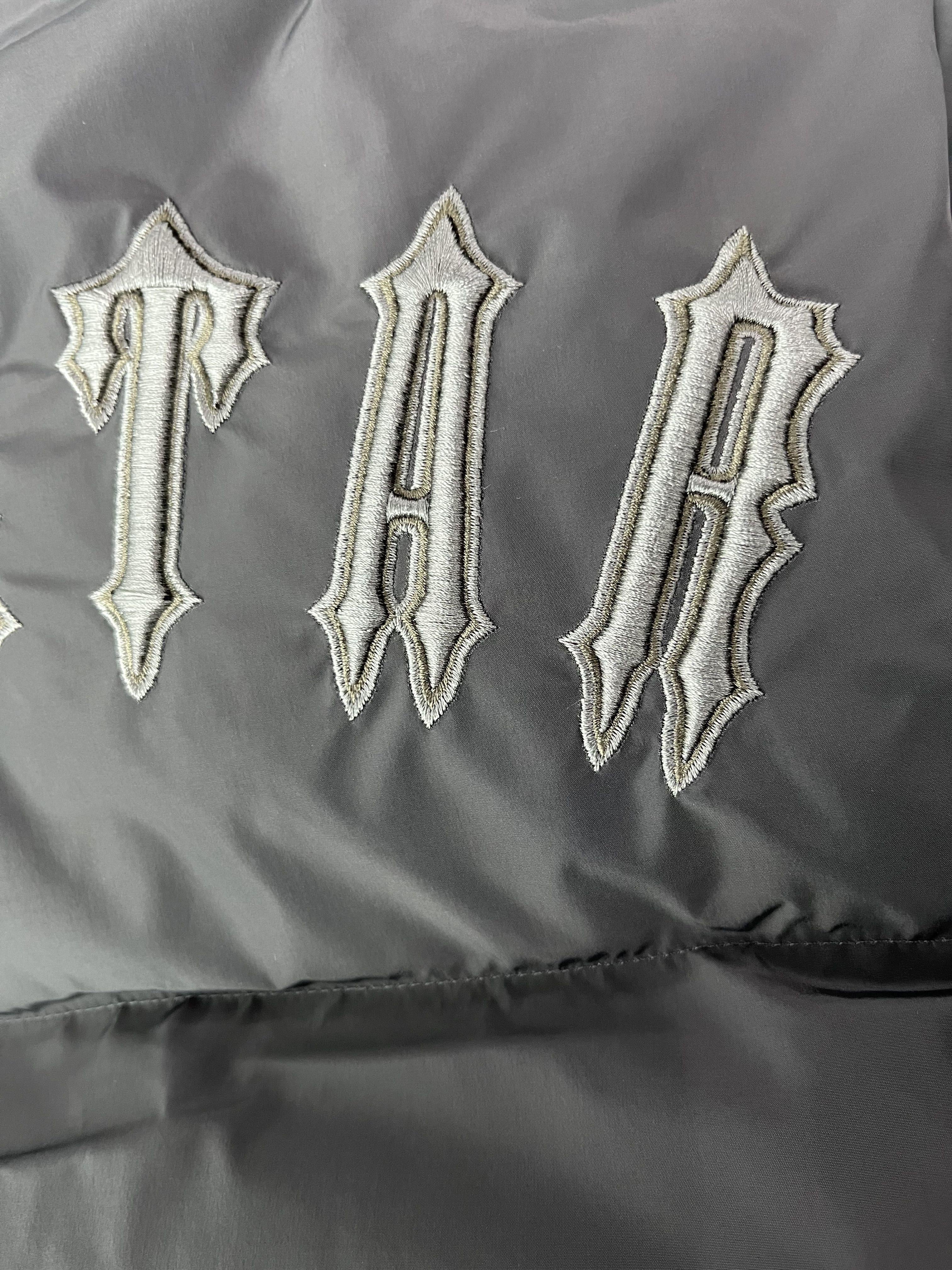 Trapstar Irongate Detachable Hooded Puffer Jacket Grey
