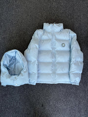 Trapstar Irongate Detachable Hooded Puffer Jacket Ice Blue