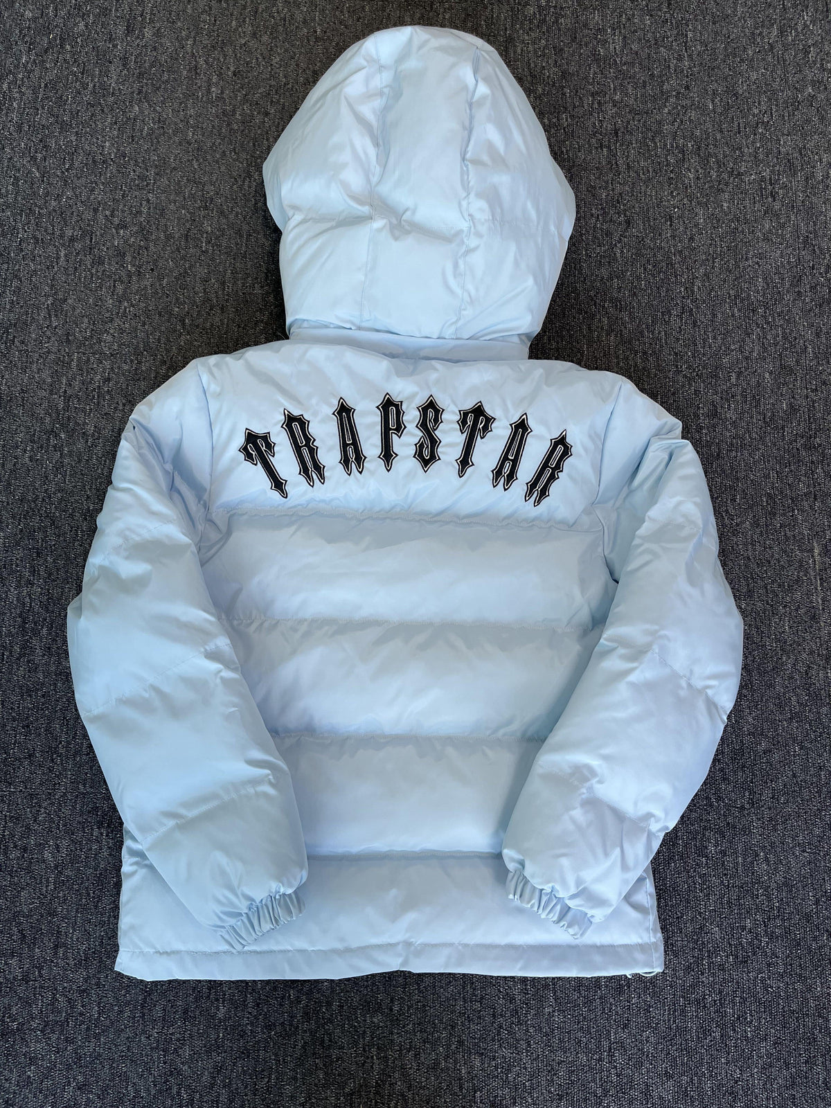 Trapstar Irongate Detachable Hooded Puffer Jacket Ice Blue
