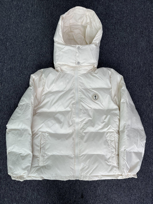 Trapstar Irongate Detachable Hooded Puffer Jacket White