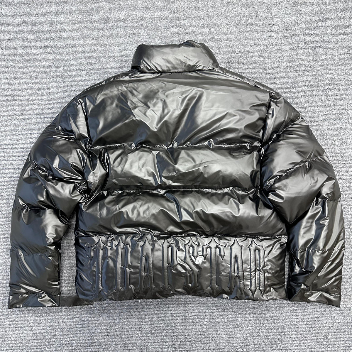 Trapstar Irongate Embossed Puffer Jacket Black
