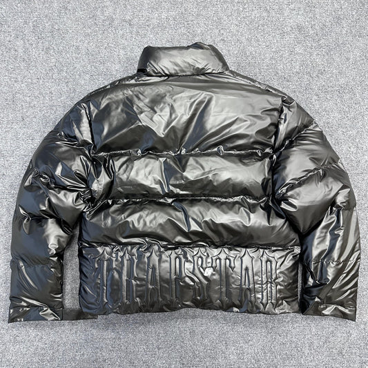 Trapstar Irongate Embossed Puffer Jacket Black
