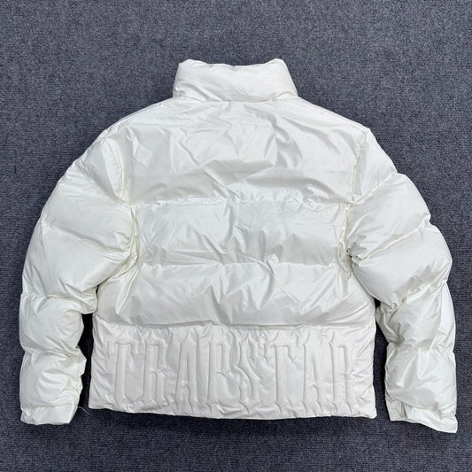 Trapstar Irongate Embossed Puffer Jacket White
