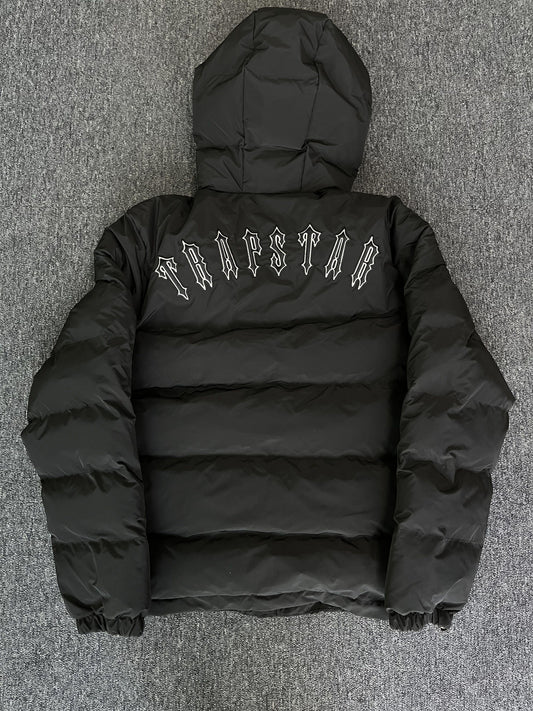 Trapstar Irongate Hooded Quilted Black