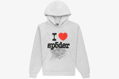 Spider Souvenir Hoodie Heather in Grey