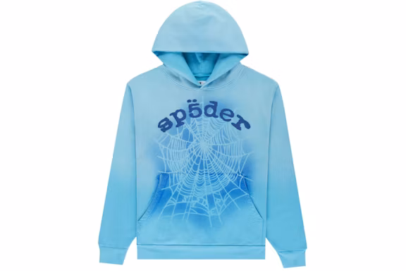 Sp5der-OG-Web-V2-Spray-Hoodie-Light-Blue