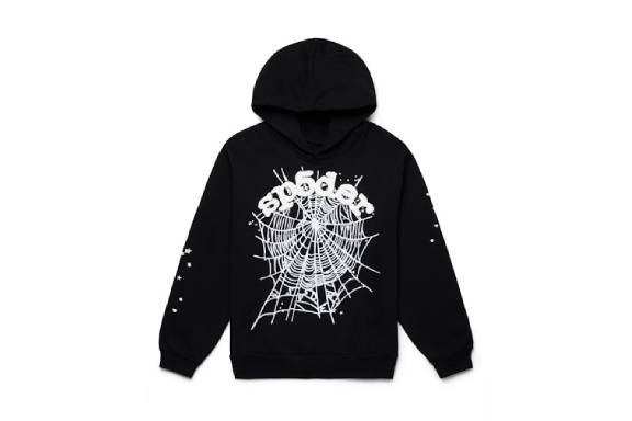 Sp5der OG Web Hoodie Black